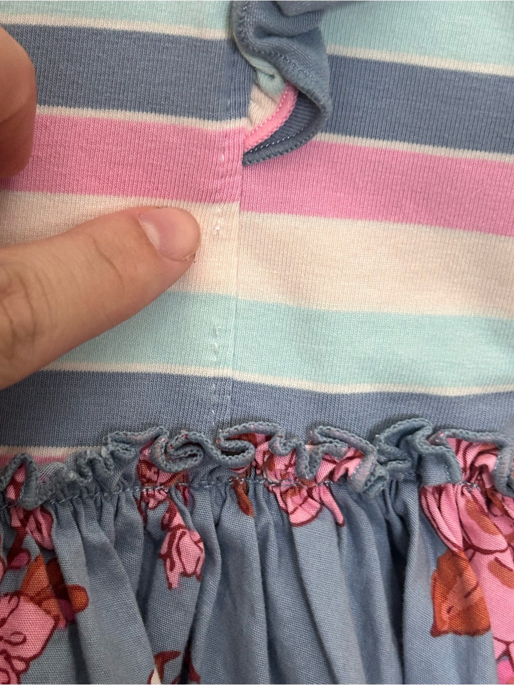 Matilda Jane sz 6 floral striped dress - Picture 3 of 5